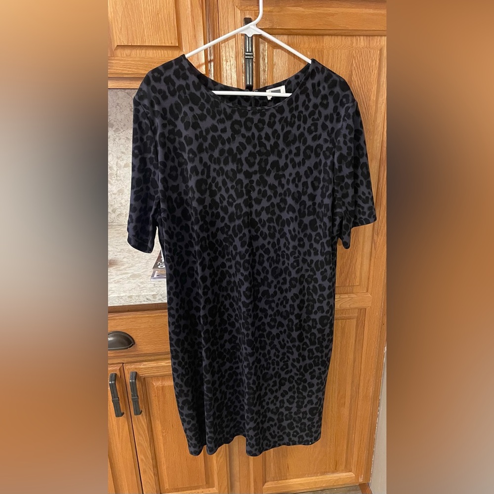 Old Navy Charcoal Animal Print dress xxl